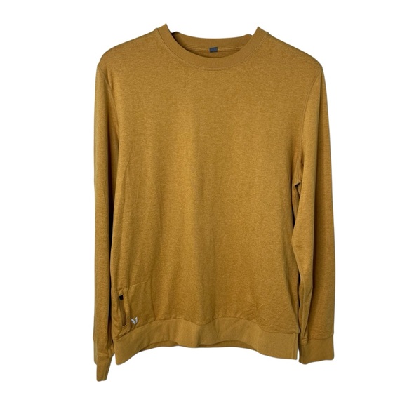 Vuori Ponto Performance Pullover Mustard Yellow Size Large - Picture 2 of 6